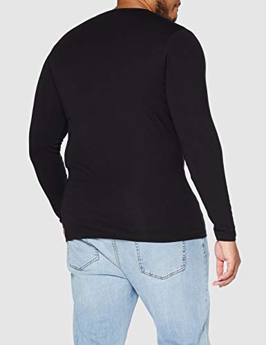 Jack & Jones Storm Sweat - Camiseta de manga larga con cuello redondo para hombre, Black C N 010, 52