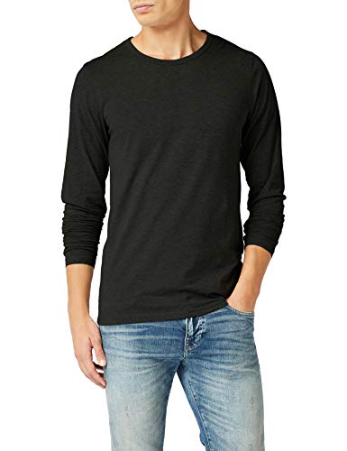 Jack & Jones Storm Sweat - Camiseta de manga larga con cuello redondo para hombre, Black C N 010, 52