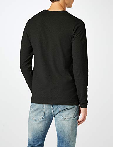 Jack & Jones Storm Sweat - Camiseta de manga larga con cuello redondo para hombre, Black C N 010, 52