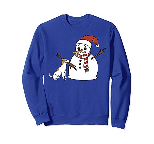 Jac.k Russell T.errier Snowman Funny Dog Sweatshirt - Sweatshirt For Men and Woman.