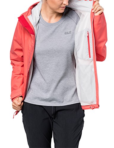 Jack Wolfskin Arroyo - Chaqueta para Mujer, Mujer, 1108912-2086004, Orange(Flamingo), Large
