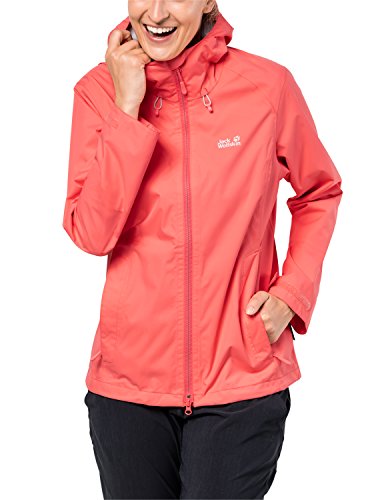 Jack Wolfskin Arroyo - Chaqueta para Mujer, Mujer, 1108912-2086004, Orange(Flamingo), Large