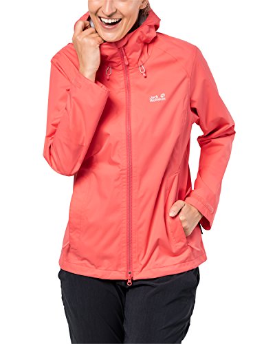 Jack Wolfskin Arroyo - Chaqueta para Mujer, Mujer, 1108912-2086004, Orange(Flamingo), Large