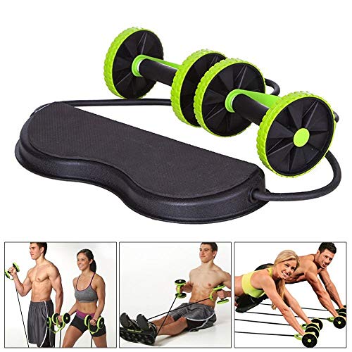 Jadeyuan Abs Abdominal Rueda de Ejercicio Gimnasio Máquina de Aptitud Fuerza Corporal Rodillo de Entrenamiento Gimnasio casero Aptitud