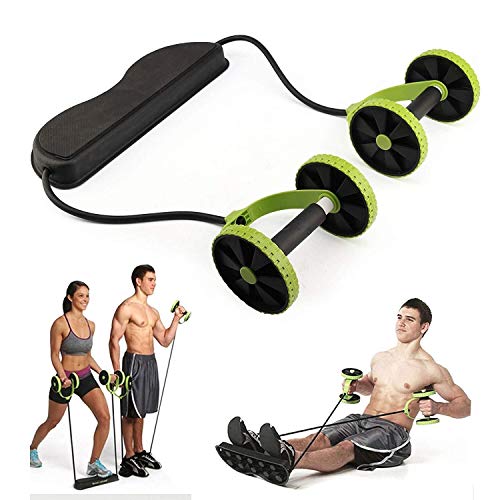 Jadeyuan Abs Abdominal Rueda de Ejercicio Gimnasio Máquina de Aptitud Fuerza Corporal Rodillo de Entrenamiento Gimnasio casero Aptitud