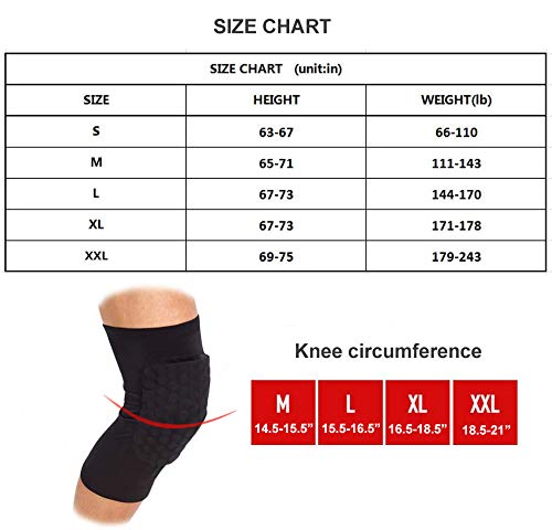 JAMETAI Rodillera Deportiva Extensible Compresión(M),Mangas de Pierna Transpirable Soporte Deportivo y Protector para Rodillas,Adecuado para Baloncesto Voleibol Correr Fútbol Rugby,etc