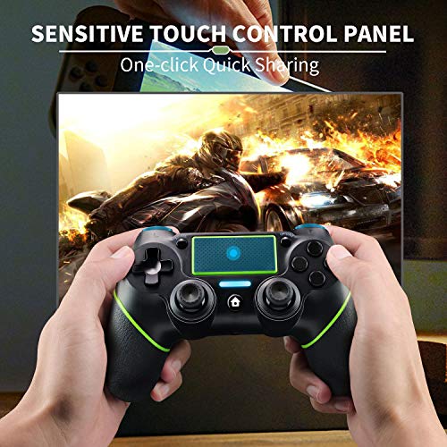 JAMSWALL Mando para PS4, Inalámbrico Controlador para Playstation 4 Wireless Controller Bluetooth Gamepad Joystick con Vibración Doble Jack de Audio de Seis Ejes