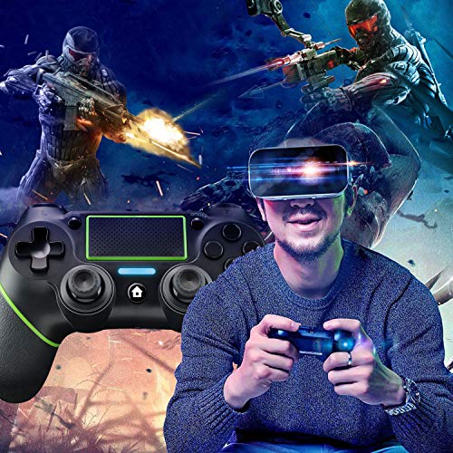 JAMSWALL Mando para PS4, Inalámbrico Controlador para Playstation 4 Wireless Controller Bluetooth Gamepad Joystick con Vibración Doble Jack de Audio de Seis Ejes