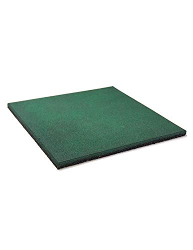 Jardin202 x8 losetas - Pack Entrena - Loseta de Caucho Maciza Profesional Verde - 50x50