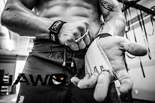 JAW Pullup Grips - Agarre de Mano más Vendido para WODs – empuñaduras de Palma para Crossfit, Fitness, Gimnasia y Levantamiento de Pesas – Protege Tus Manos de roturas y desgarros