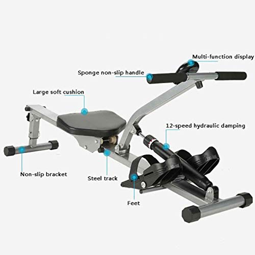 JF Máquina De Remo En Casa Máquina De Remo Muscular De Pérdida De Peso Ajustable, Masculina Y Femenina Máquina De Remo De Agua Equipo De Gimnasio Plegable (Tamaño: 148 * 51 * 68Cm)