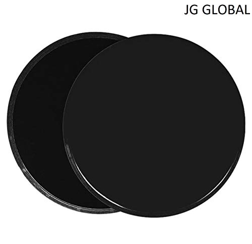 JG Global Discos Deslizantes Fitness Core Sliders - 2 Discos Doble Cara Deslizantes para Hogar, Yoga, Fitness, Pilates, Abdominales, Ejercicios de Cuerpo, Crossfit