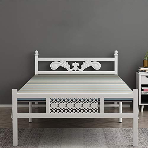 Jia Xing Sábanas plegables Personas Colchón Cama plegable Cama individual Alquiler de casa Casa Oficina Almuerzo Almuerzo Pausa Pausa Inicio Adulto Simple Cama de madera portátil Cama de hierro cama p