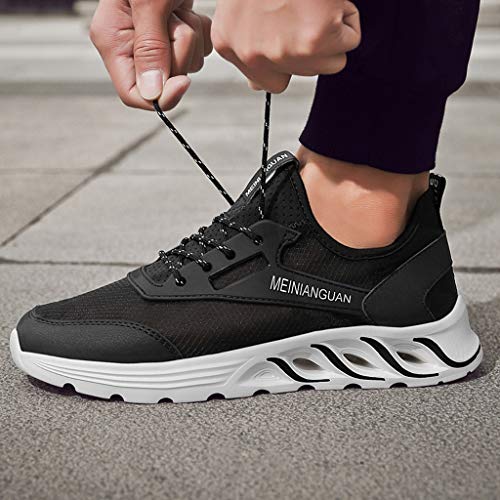 JiaMeng Zapatillas de Running para Hombre Zapatillas para Hombre Zapatillas de Senderismo para Hombre al Aire Libre Fitness Casual Sneakers Invierno