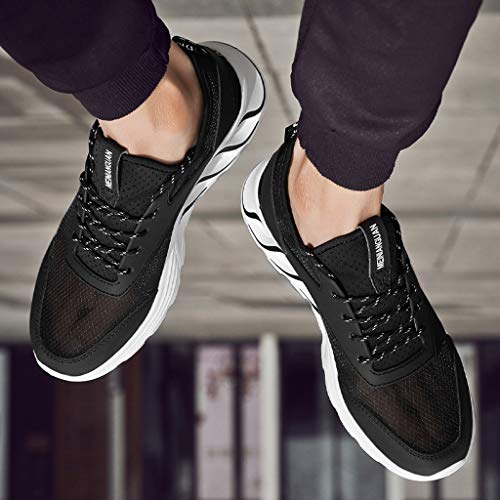 JiaMeng Zapatillas de Running para Hombre Zapatillas para Hombre Zapatillas de Senderismo para Hombre al Aire Libre Fitness Casual Sneakers Invierno