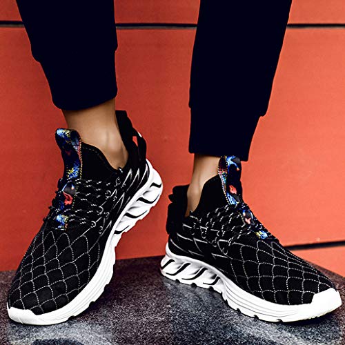 JiaMeng Zapatillas de Running para Hombre Zapatillas para Hombre Zapatillas de Senderismo para Hombre al Aire Libre Fitness Casual Sneakers Invierno