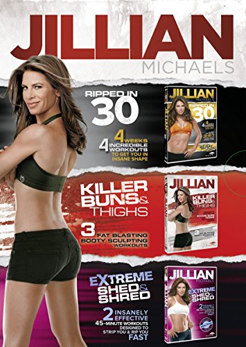 Jillian Michaels Triple DVD Boxed Set (Feat. Ripped in 30, Killer Buns and Thighs, Extreme Shed and Shred) [Reino Unido]