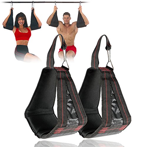 jincome Correas acolchadas AB, 1 par Suspensión AB Sling Correas colgantes Cinturones Músculos abdominales Entrenamiento Reverse Pull Sit Ups Chin-up Bar Montado Crossfit Muscles Carver