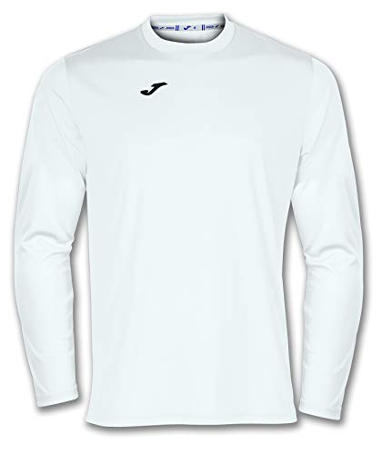 Joma 100092.200 - Camiseta de equipación de Manga Larga para Hombre, Color Blanco, Talla L