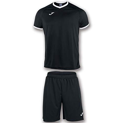 Joma Academy Set Equipacion M/Corta, Hombre, Negro/Blanco, L