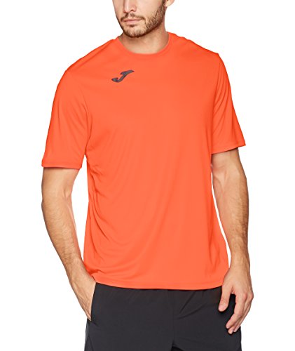 Joma - Camiseta combi coral fluor m/c para hombre, Naranja (Coral), L