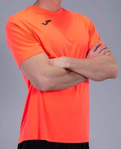 Joma - Camiseta combi coral fluor m/c para hombre, Naranja (Coral), L