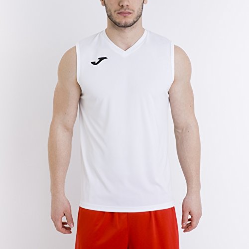 Joma, Camiseta combi para hombre, Blanco/200, M