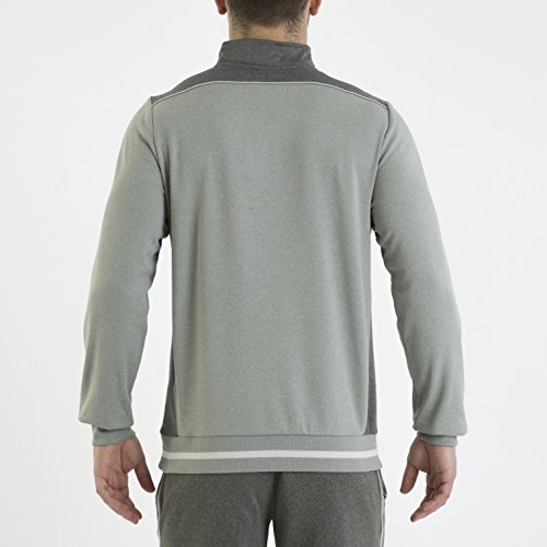 Joma - Sudadera campus ii 1/2 cremallera royal para hombre, Gris Melange Claro - 250, XS