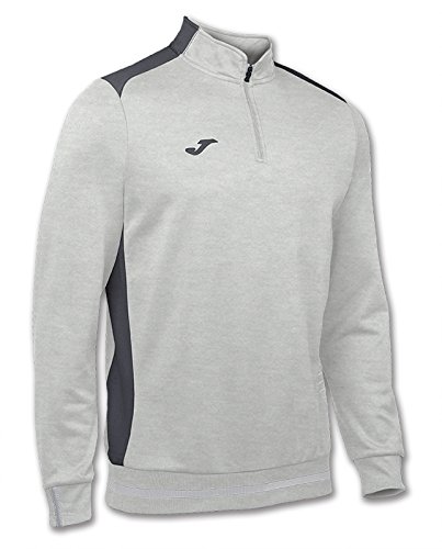 Joma - Sudadera campus ii 1/2 cremallera royal para hombre, Gris Melange Claro - 250, XS