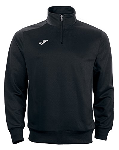 Joma - Sudadera faraon negro media cremallera para hombre, Negro - 100, L