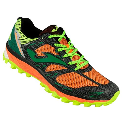 JOMA TK.OLIMS-708 ZAPATILLA TRAIL HOMBRE NEGRO-NARANJA 42