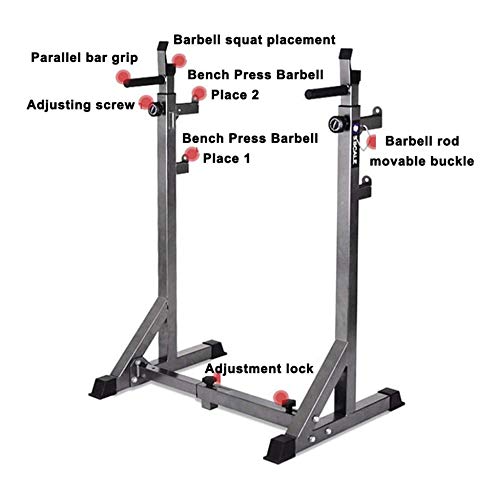 jooe Barbell Rack Racks De Sentadillas Inicio Prensa De Banco Multifuncional Barbell Rack Equipo De La Aptitud De Interior Adecuado para Ejercicio De Fitness En Casa