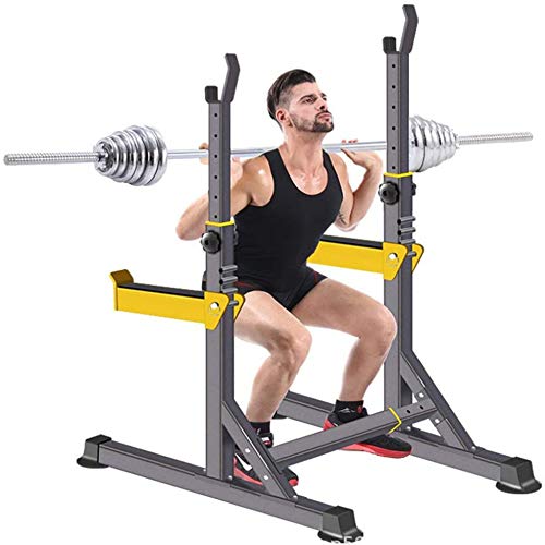 jooe Fitness Ajustable Rack En Cuclillas Barbell Rack Press De Banca Equipo De Entrenamiento Adecuado para Hacer Ejercicio En Casa