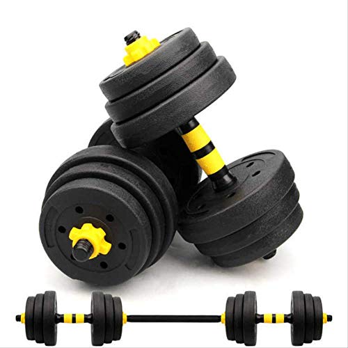 Joseph Dumbbells - Par de mancuernas para entrenamiento en el hogar (barra extraíble, 50 kg), tamaño 5 kg