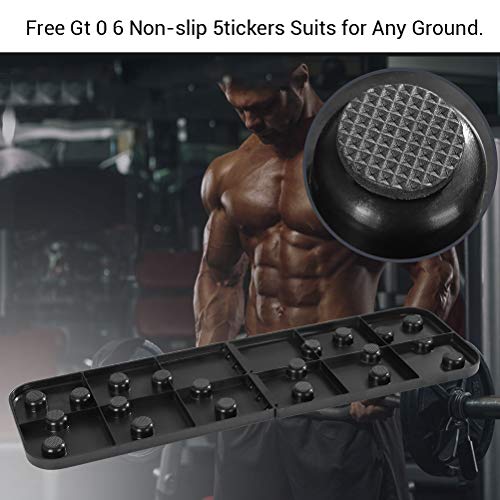 Jourbon 9 en 1 Plegable Push Up Rack Board con empuñadura para Entrenamiento Muscular, Forma efectiva, Sistema Plegable Push-Up, Multifuncional Push Up System Gym Grizzly Brett liegestuetz