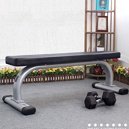 Jszzz Mancuerna Flat Bench Bench Press de banca con Mancuernas Banco doméstico aparatos de Ejercicios Abdominales Gimnasio Plana heces comerciales más Grandes Que soportan Peso