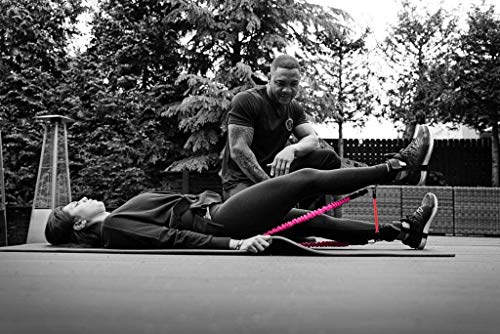JT Fitness Booty Band Belt, banda de resistencia para piernas en casa, gimnasio, entrenamiento, fitness, rosa