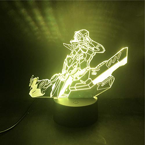 Juego de moda de iluminación 3D Parkour Boys Mejor regalo de cumpleaños Reloj despertador Ambiente básico Colorido USB LED Luz nocturna