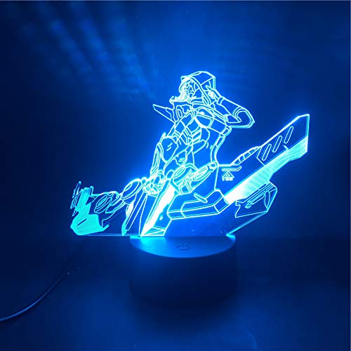 Juego de moda de iluminación 3D Parkour Boys Mejor regalo de cumpleaños Reloj despertador Ambiente básico Colorido USB LED Luz nocturna