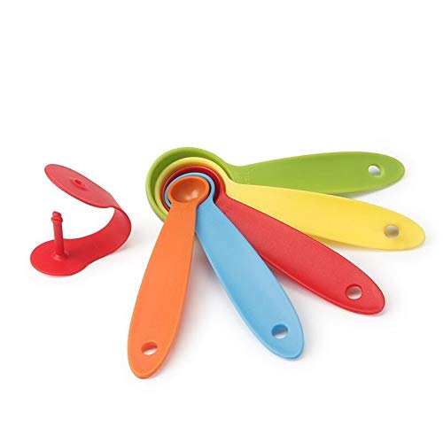 Juegos de 10 Cucharas Medidoras Plástico Cucharas y Tazas Medidoras Multicolor Medidoras de Cocina Medidoras Reposteria Apto para lavavajillas