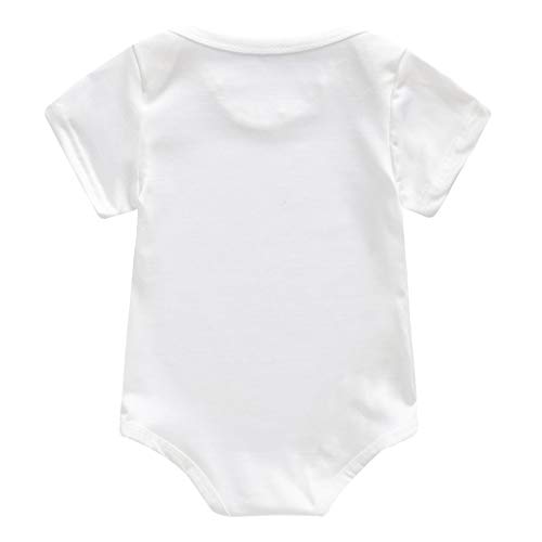 Julhold - Body de algodón para recién nacido, para bebés y niñas, diseño de ciervos, estampado de animales, para bebés de 3 a 24 meses Marrón marrón 6-12 Meses