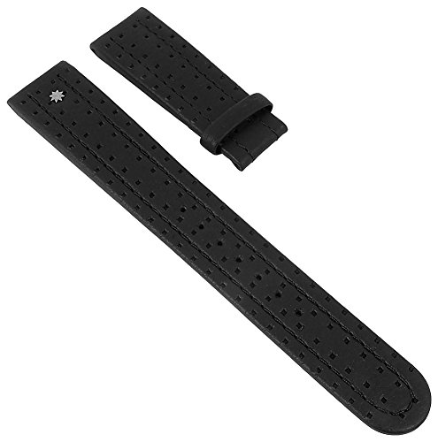 Junghans | para Banda Reloj de Pulsera Banda de Piel sin Cierre 20 mm Negro con Estructura para 030/2012