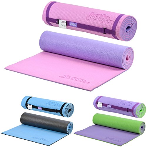 just be...® Esterilla Yoga – 180cm – Espuma de 10mm de Grosor - Rosa/Morada