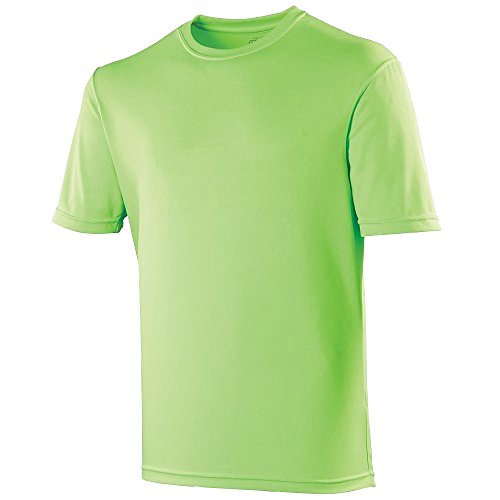 Just Cool - Camiseta lisa para hombre, Primavera-Verano, envolvente, Liso, Manga Corta, Hombre, color negro azabache, tamaño XXXXXL