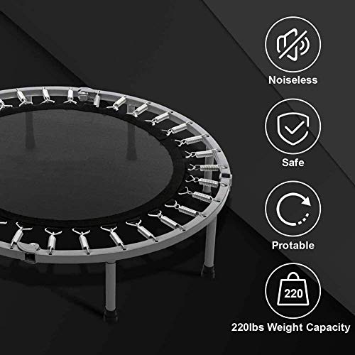 kaige Suge Plegable niños Mini trampolín, Fitness Rebounder con el lechón, diámetro de 40 Pulgadas, 150 kg de Peso límite de Salto Mat for Chidren WKY