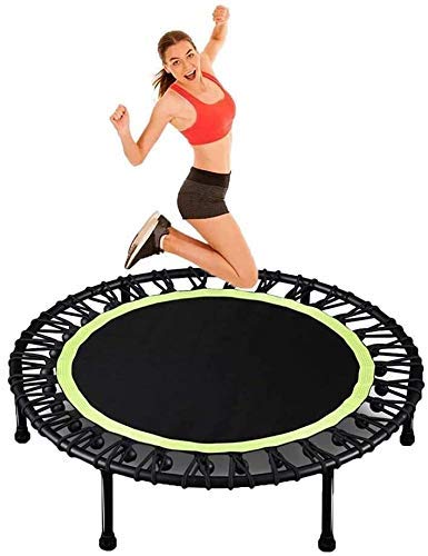 kaige Suge Plegable niños Mini trampolín, la Aptitud for el niño Rebounder, niños y Adultos, con el lechón diámetro 40 Pulgadas, Saltar Mat, Verde WKY