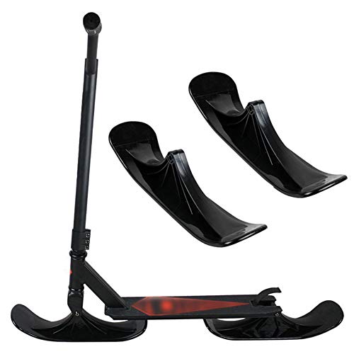 Kalaokei Scooter para Uso En Nieve, Invierno, Scooter, Nieve, Esquí, Trineo, Montar, Neumático, Piezas De Repuesto, Accesorios, 2 Piezas Negro