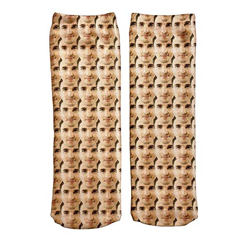 KALLPA Calcetines PERSONALIZADOS CON CARA - Calcetines sublimados personalizados con fotos de caras, emojis UNISEX S