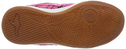 KangaROOS Court Comb V, Zapatillas Unisex Niños, Rojo (Daisy Pink/Jet Black 6122), 32 EU