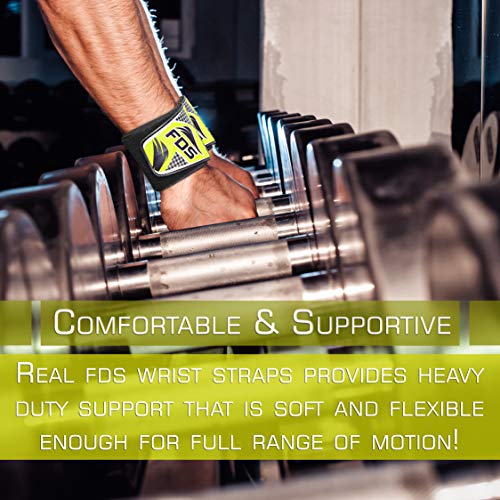 KANZY Muñequeras Gym Deportivas para Levantamiento De Pesas Wrist Wraps par, 18 Pulgadas para Hombre Y Mujer Ideal muñequera Crossfit para Hacer Ejercicio, Calistenia, Musculacion, Halterofilia